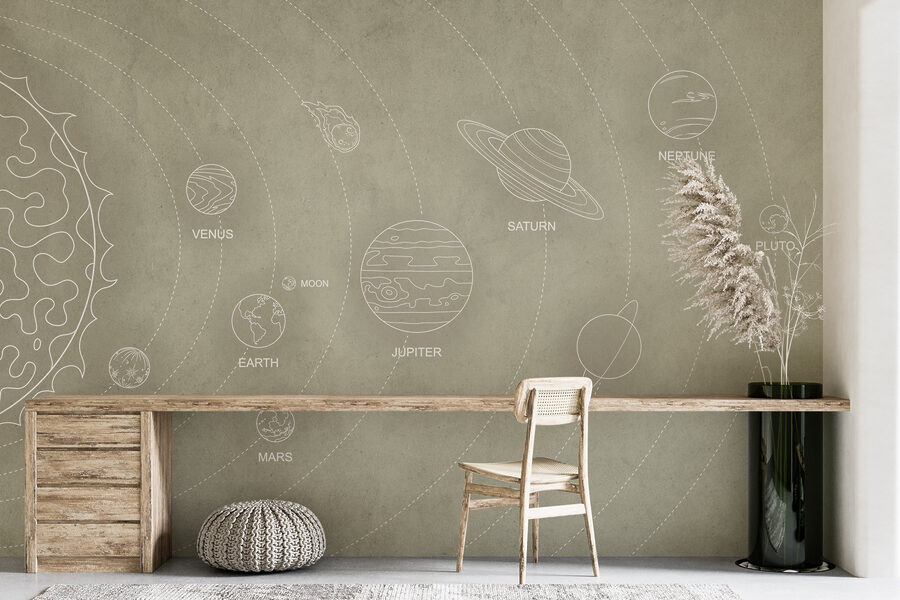 Diagrama de los planetas y sus nombres