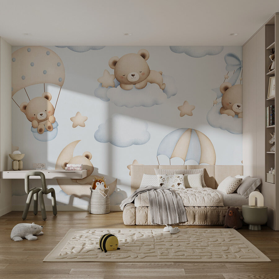 Estampado de ositos de peluche sin costuras