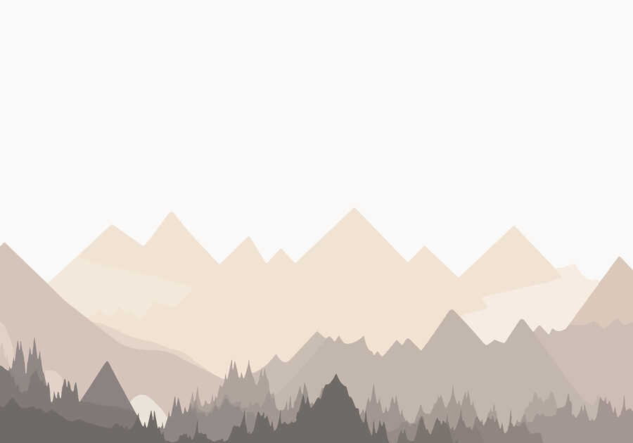 Cordillera con árboles