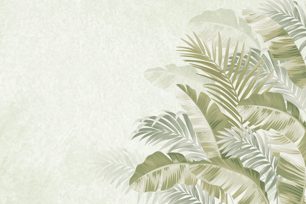 Diseño de fondo de follaje tropical tranquilo Diseño de fondo de follaje tropical tranquilo
