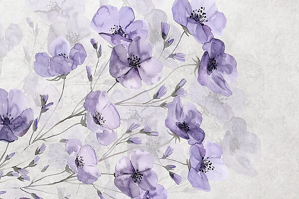 Grupo de flores moradas Grupo de flores moradas