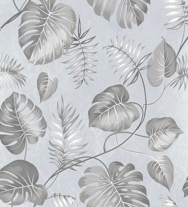 Motivo floral gris y blanco Motivo floral gris y blanco