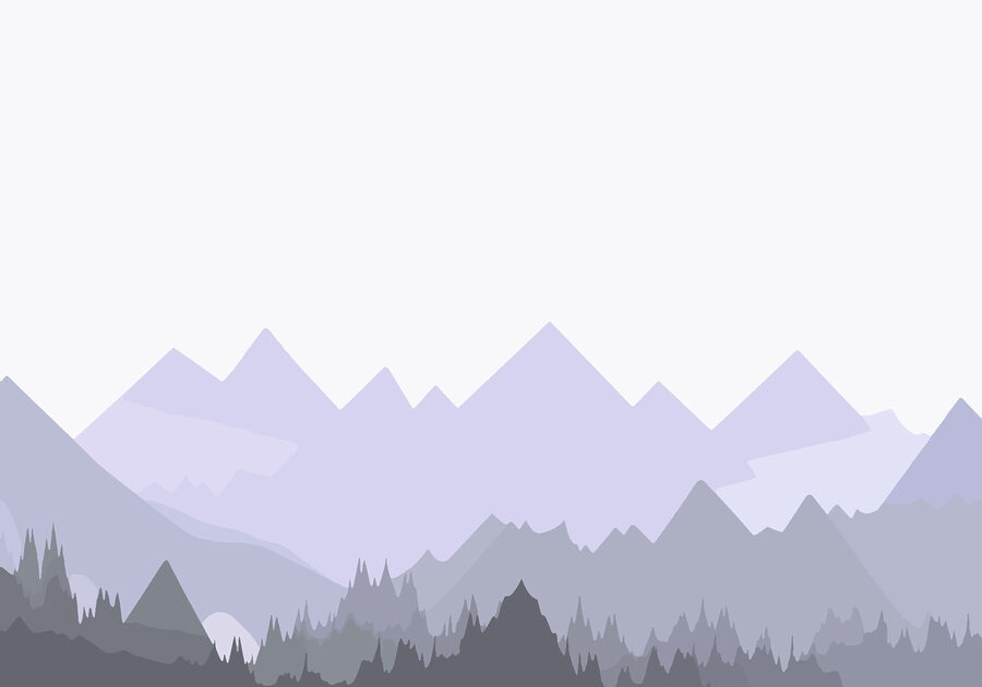 Cordillera con árboles