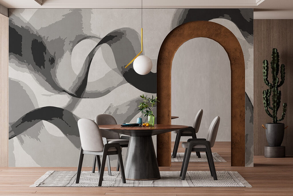 Grey and white swirly lines