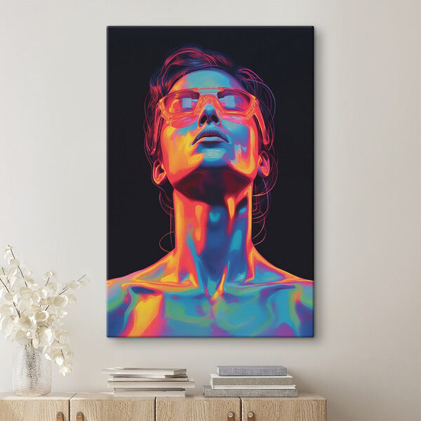 Woman wearing glasses