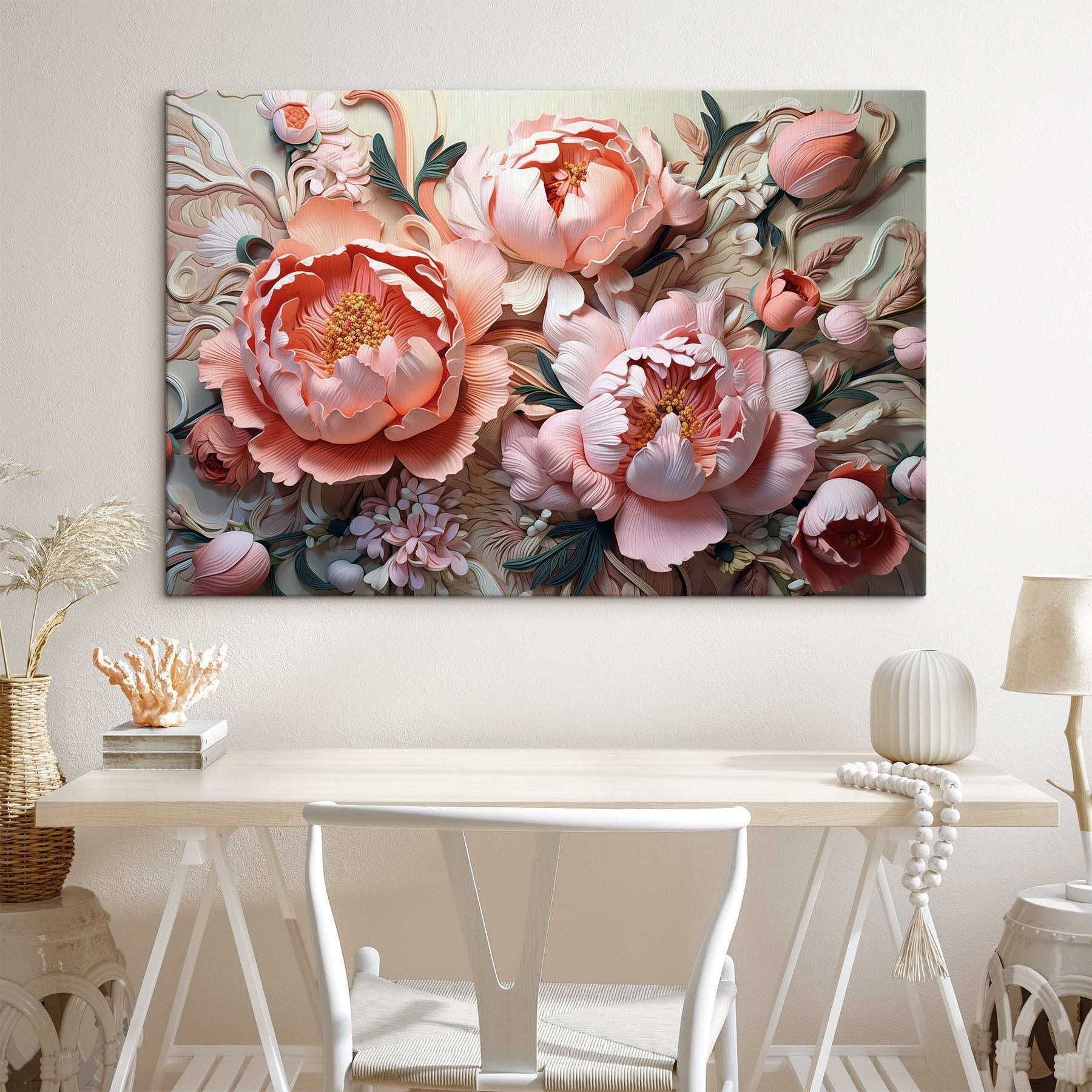 Floral elegance in soft hues