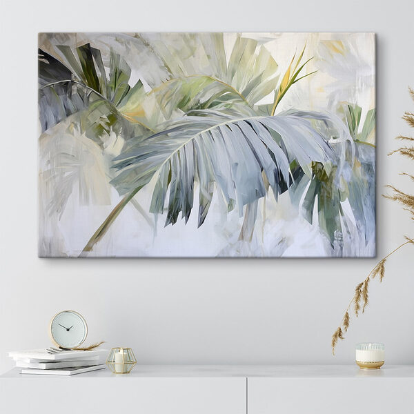 Painting of palm leaves Painting of palm leaves