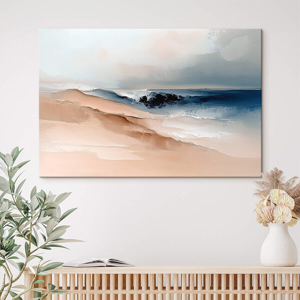 Cuadros Duna de arena con olas al fondo (SKU: s41654) Cuadros Cuadros Duna de arena con olas al fondo (SKU: s41654)