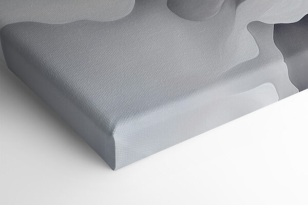 White and grey abstract art