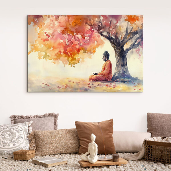 Cuadros Acuarela de una persona sentada bajo un árbol (SKU: s41887) Cuadros Cuadros Acuarela de una persona sentada bajo un árbol (SKU: s41887)