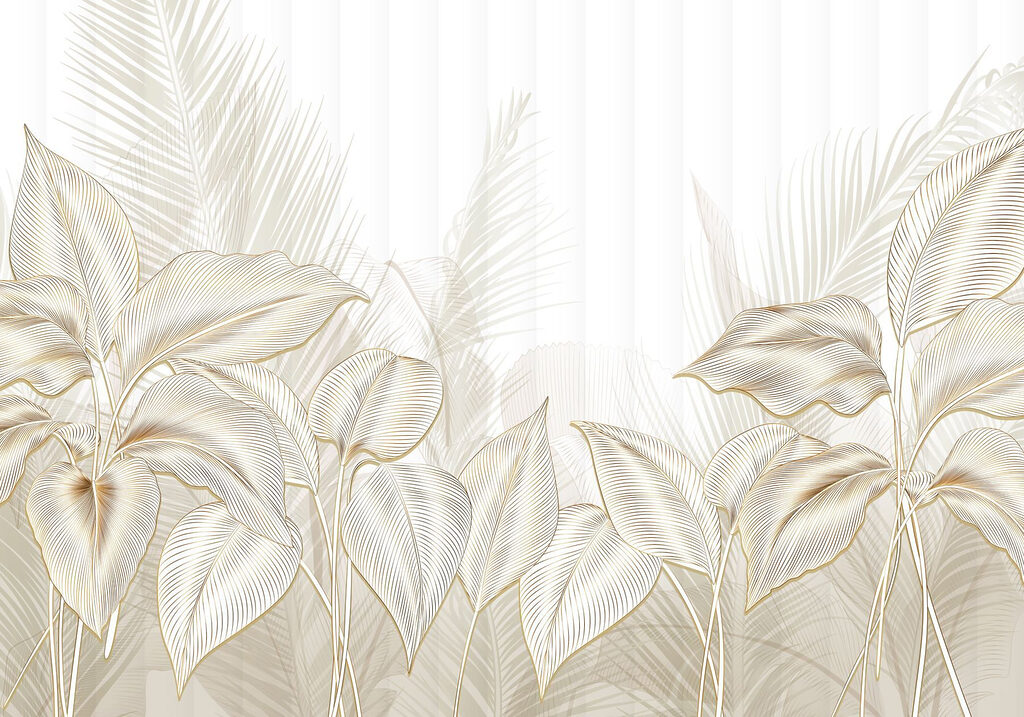 Elegant botanical line art display