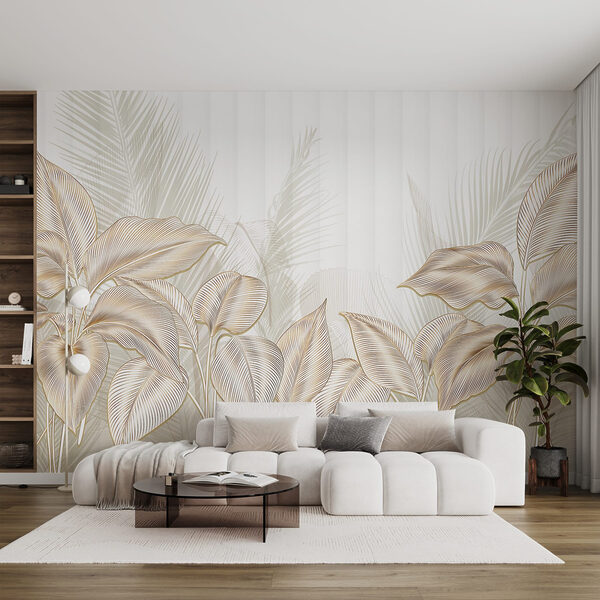 Elegant botanical line art display