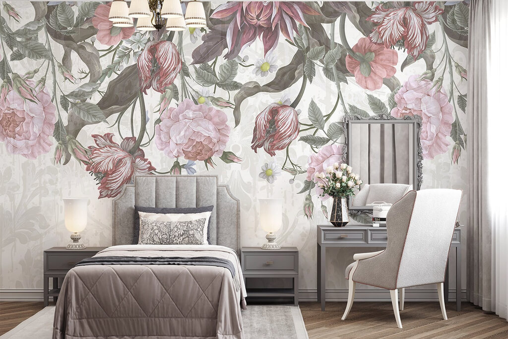 Delicate blooms in soft hues