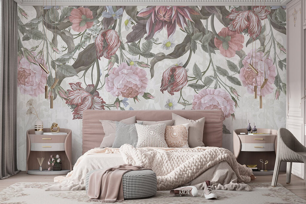 Delicate blooms in soft hues