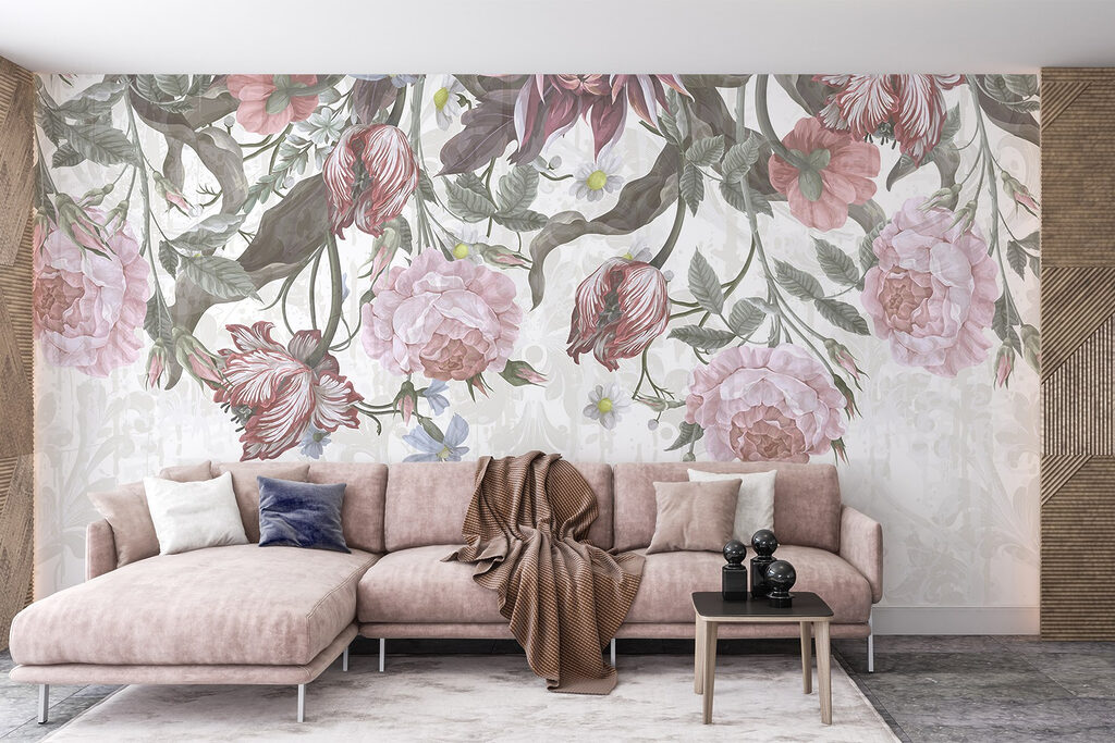 Delicate blooms in soft hues