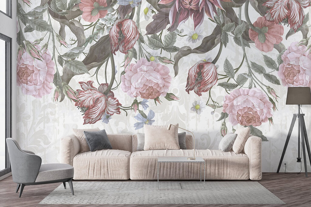 Delicate blooms in soft hues
