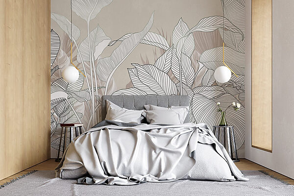 Delicate lines and soft textures
