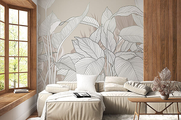 Delicate lines and soft textures