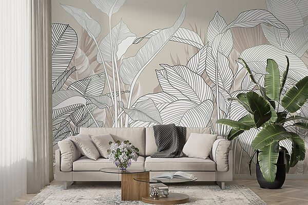Delicate lines and soft textures