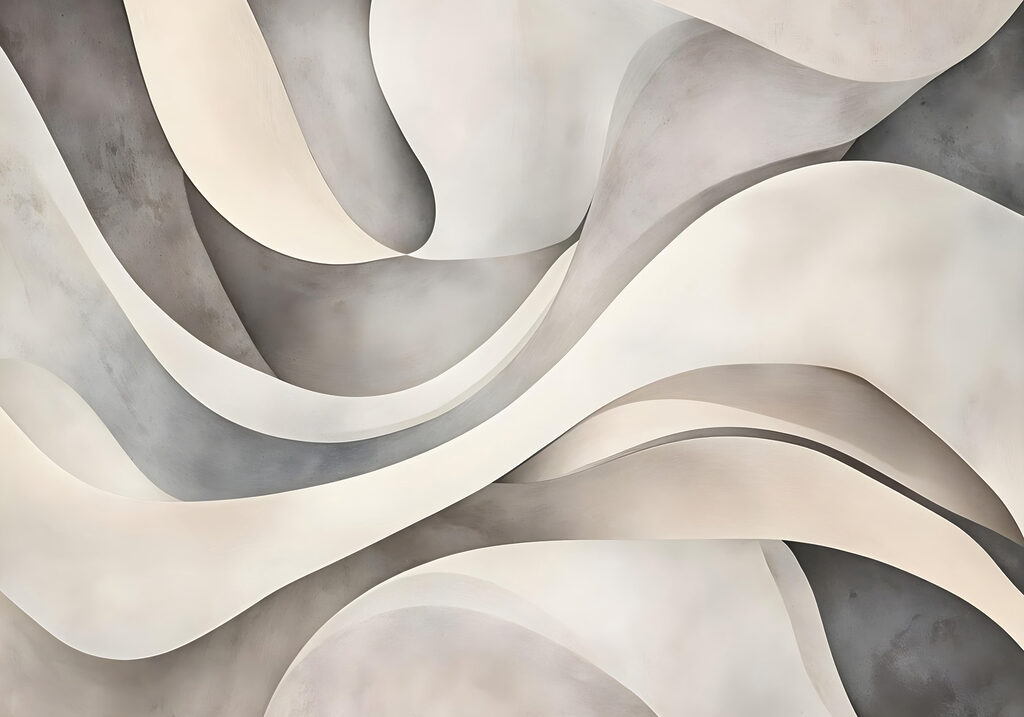 White and grey wavy shapes