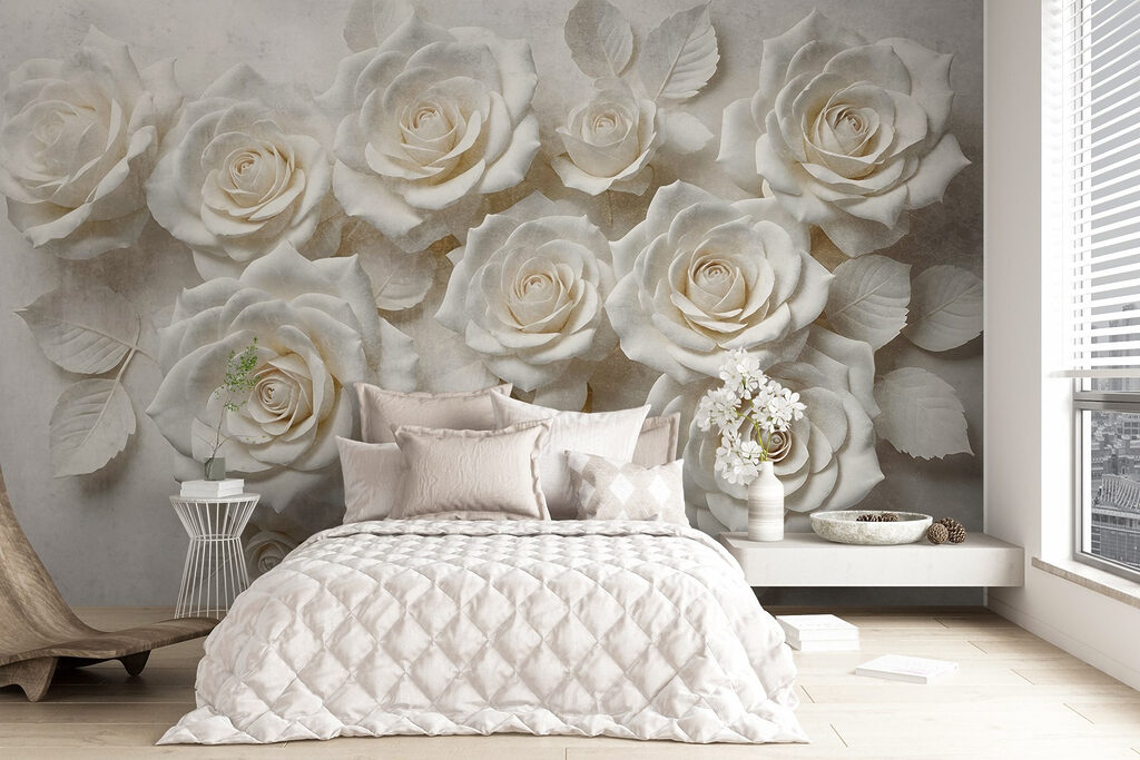 Group of white roses Group of white roses