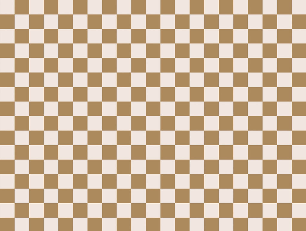 Brown and white checkered pattern