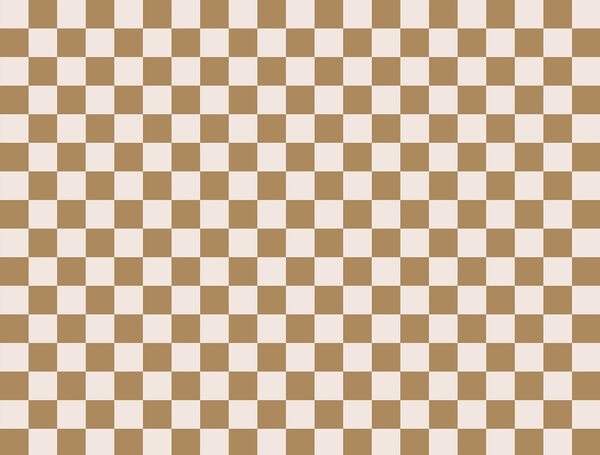 Brown and white checkered pattern