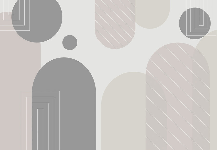 Formas abstractas en tonos suaves