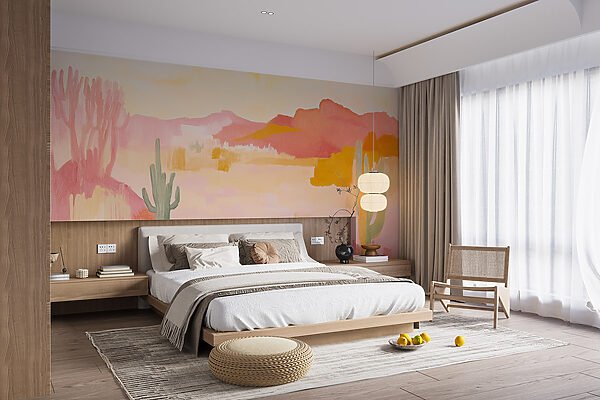 Pintura de un paisaje desértico Pintura de un paisaje desértico