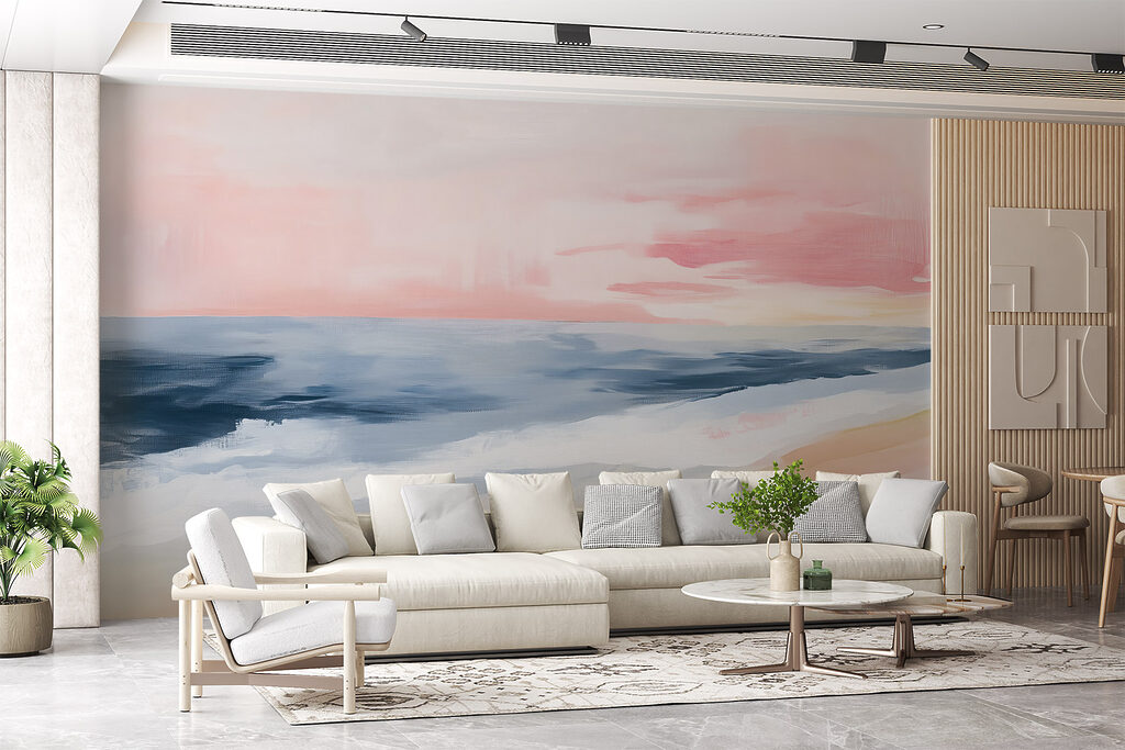 Painting of a beach