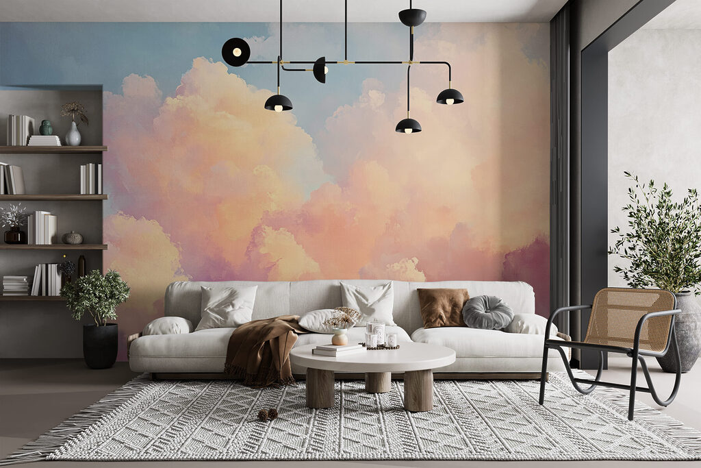 Colorful clouds in the sky Colorful clouds in the sky