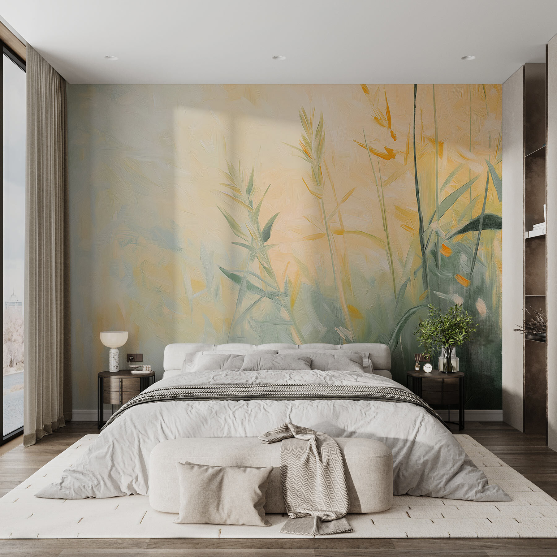 Painting of plants and flowers