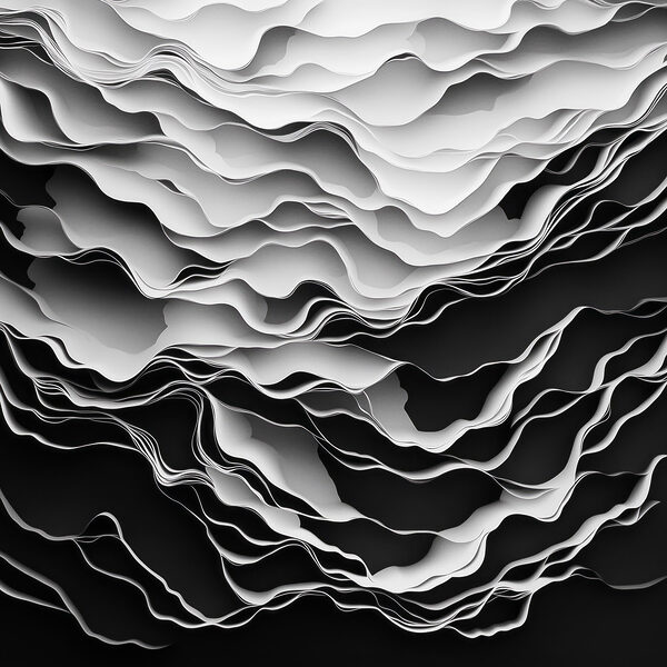 Black and white image of a white and black background