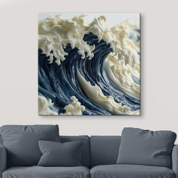 Cuadros Majestuosas ondas de textura cremosa