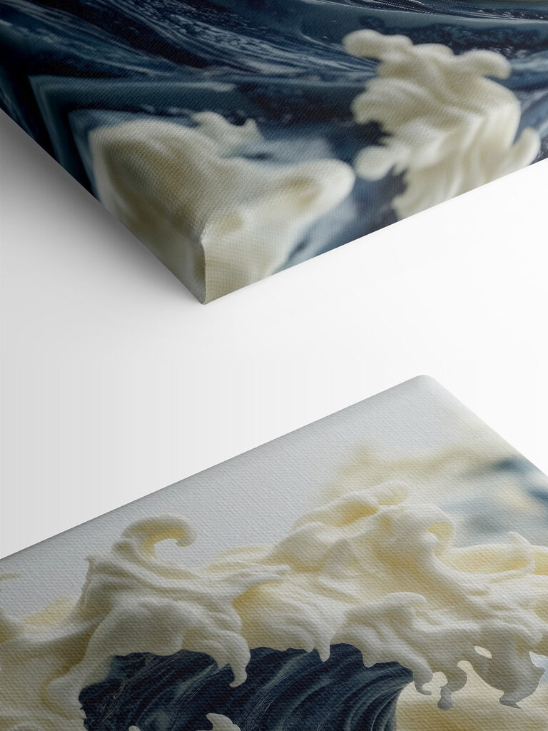 Majestic waves in creamy texture Majestic waves in creamy texture
