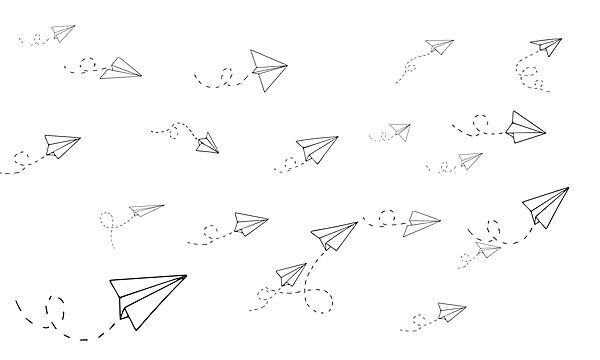 Grupo de aviones de papel Grupo de aviones de papel