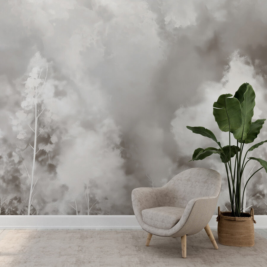 Humo y humo en el cielo