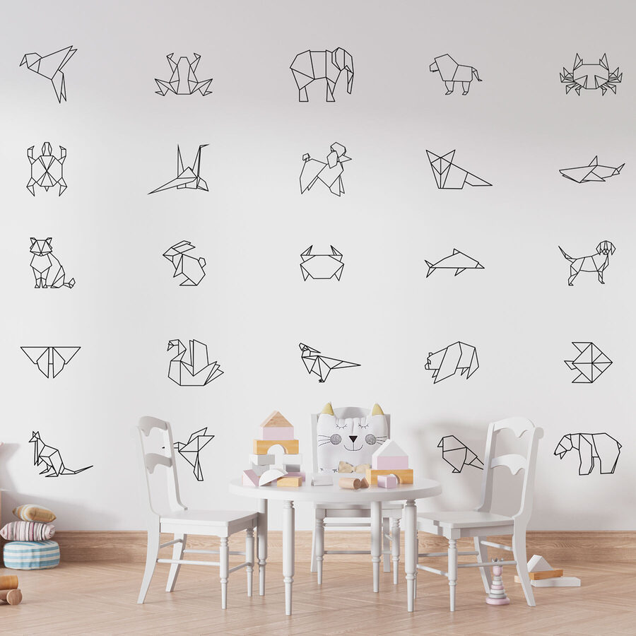 Colección de animales de origami