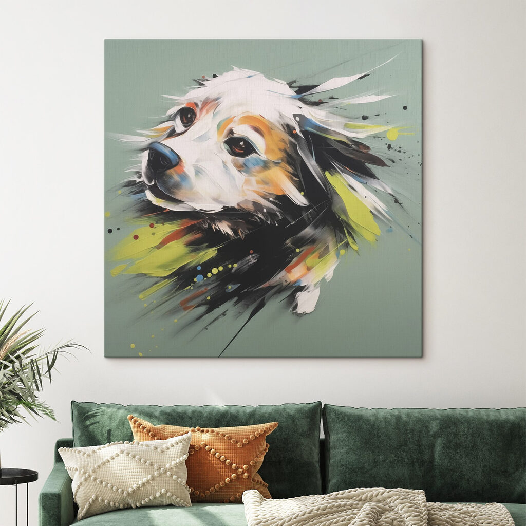 Painting of a dog Painting of a dog