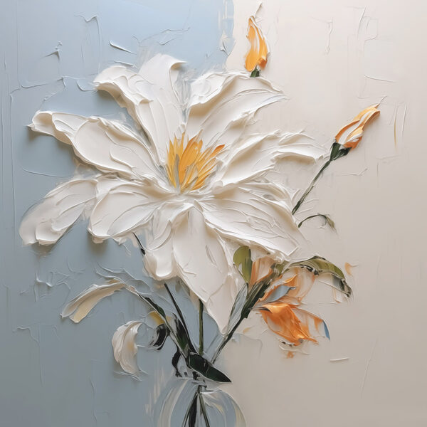 Painting of a flower Painting of a flower