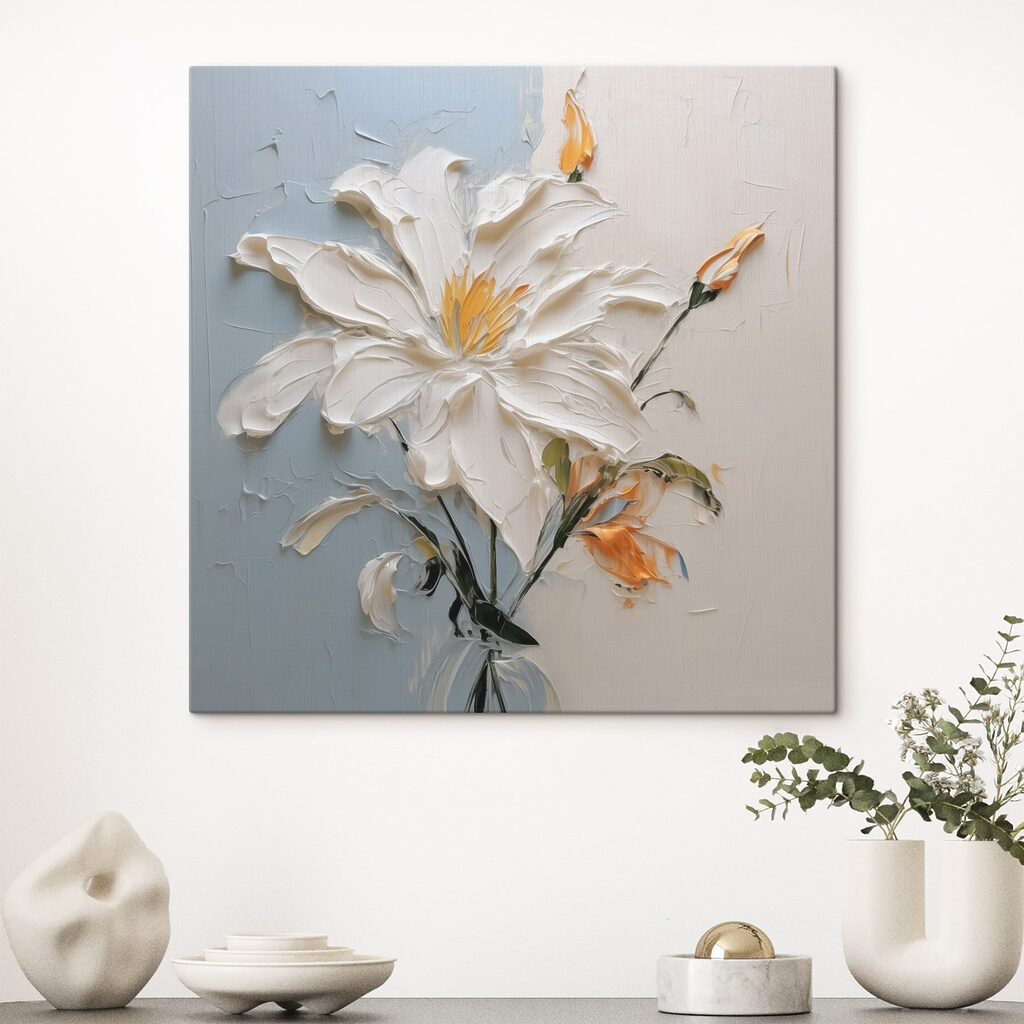 Painting of a flower Painting of a flower