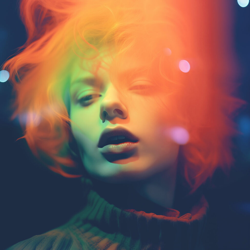 Woman with red hair
