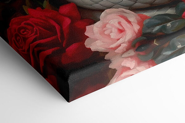 Snake in a bed of roses Snake in a bed of roses