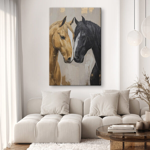 Cuadros Dos caballos en un tierno abrazo (SKU: s41922) Cuadros Cuadros Dos caballos en un tierno abrazo (SKU: s41922)