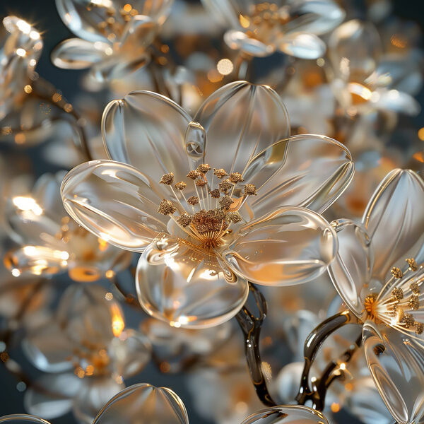 Delicate blossoms in soft hues Delicate blossoms in soft hues
