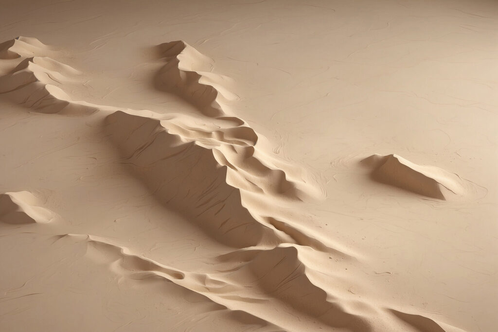 Sand dune with a few hills Sand dune with a few hills
