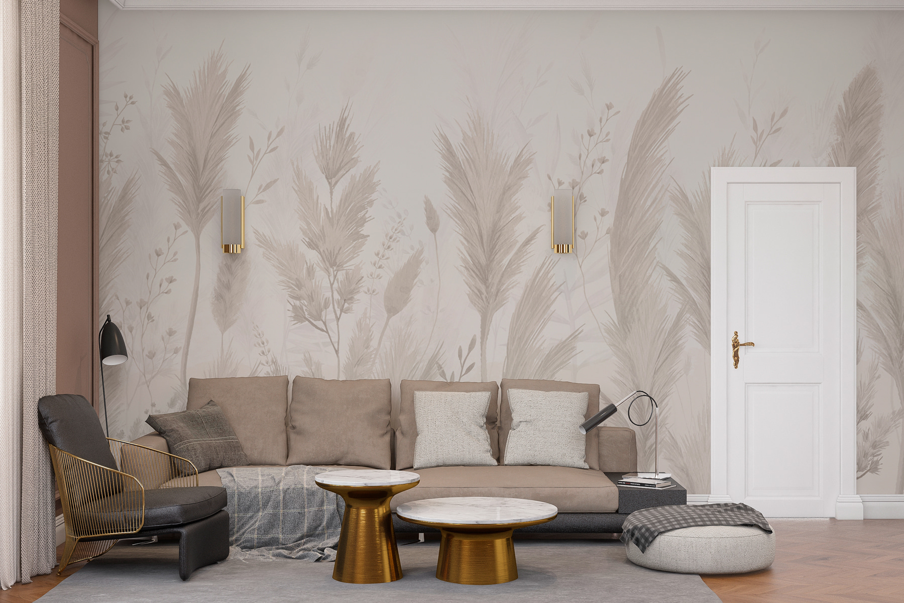Graceful foliage in soft hues