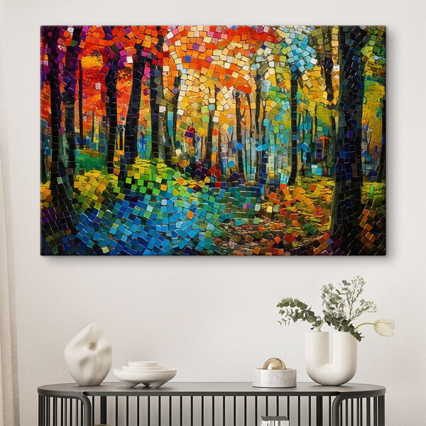 Mosaic of trees and grass Mosaic of trees and grass