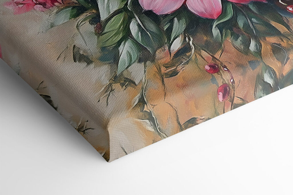 Painting of flowers in a vase Painting of flowers in a vase