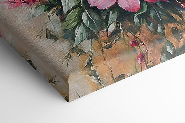 Painting of flowers in a vase Painting of flowers in a vase